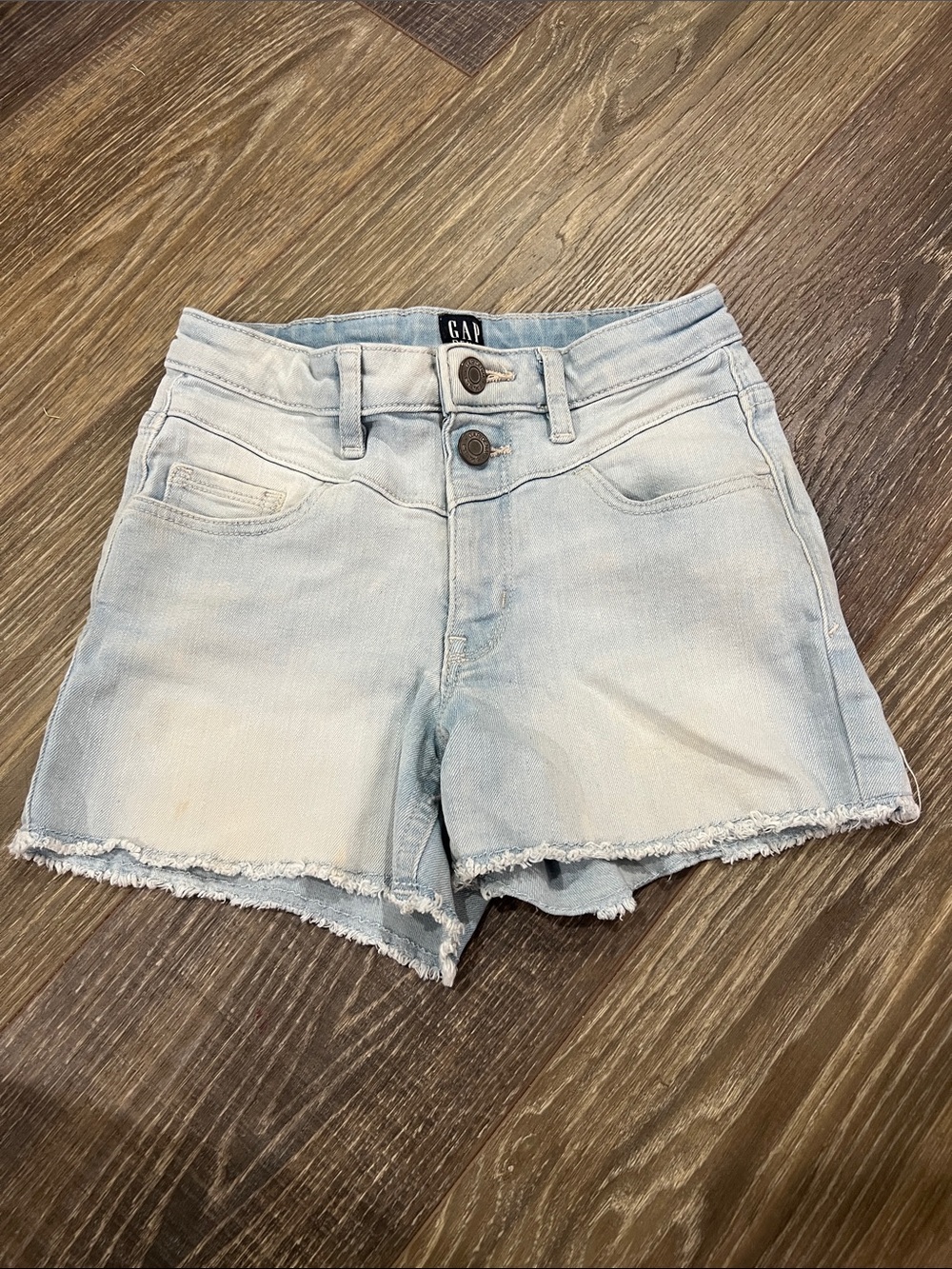 GAP Light Wash Denim Kids Regular Strech High Waist Short